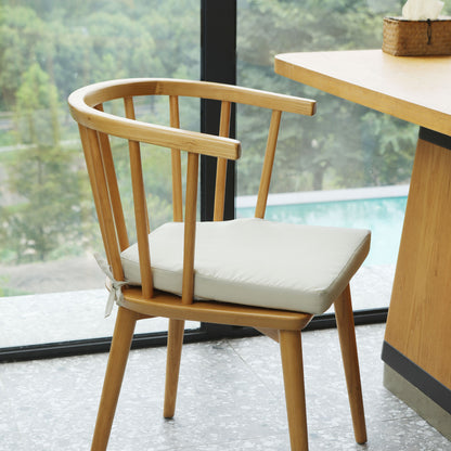 17-inch Depth Beige Trapezoidal Cushion