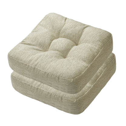16.5-inch Depth Beige Square Cushion