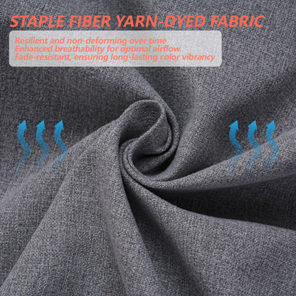 16.5-inch Depth Dark Gray Square Cushion