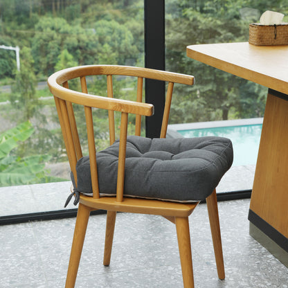 16.5-inch Depth Dark Gray Square Cushion