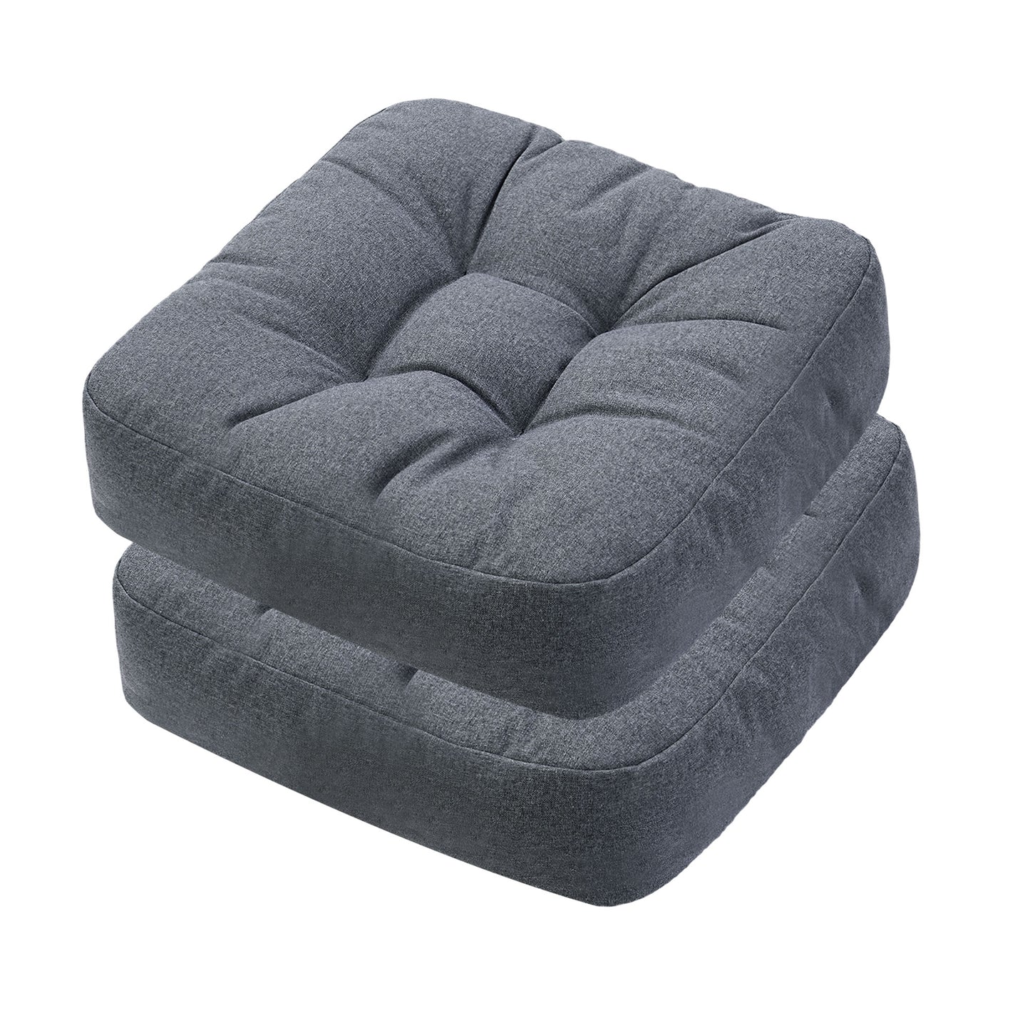 16.5-inch Depth Dark Gray Square Cushion