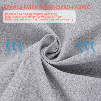 16.5-inch Depth Light Gray Square  Cushion