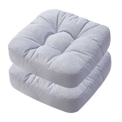 16.5-inch Depth Light Gray Square  Cushion