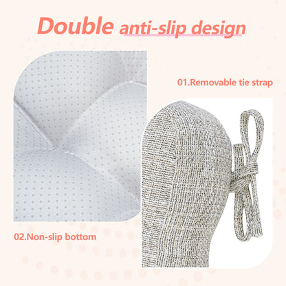 16.5-inch Depth Beige Square Cushion