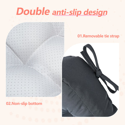 16.5-inch Depth Dark Gray Square  Cushion