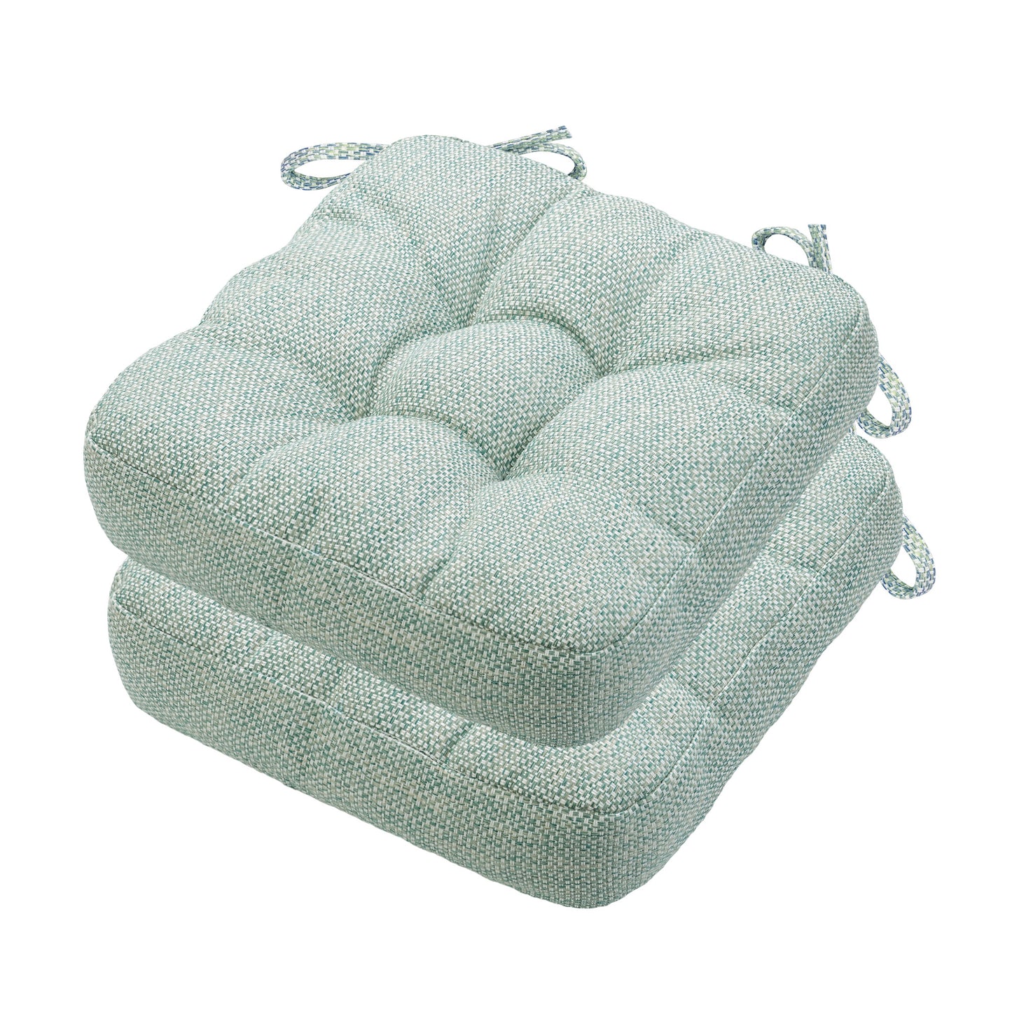 16.5-inch Depth Green Square Cushion