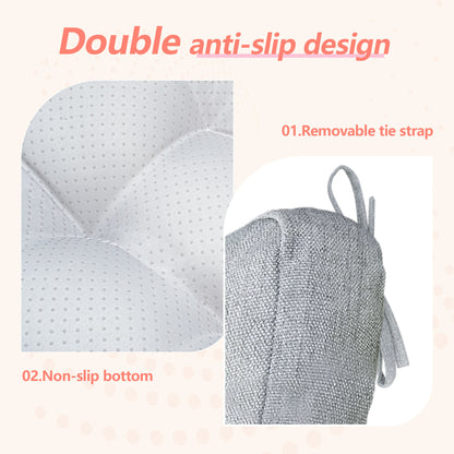 16.5-inch Depth Light Gray Square Cushion