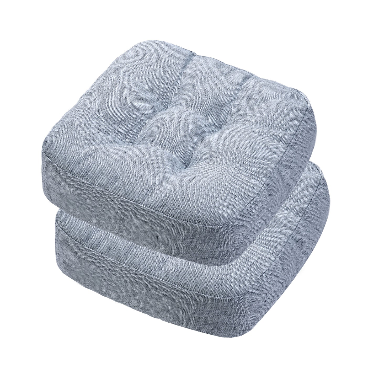 16.5-inch Depth Light Gray Square Cushion