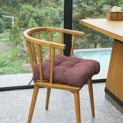 16.5-inch Depth Red Square Cushion