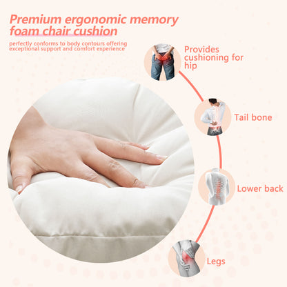 16.5-inch Depth Beige Square  Cushion