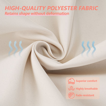 16.5-inch Depth Beige Square  Cushion