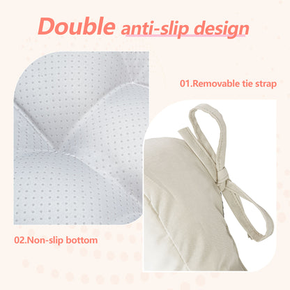 16.5-inch Depth Beige Square  Cushion