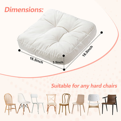 16.5-inch Depth Beige Square  Cushion