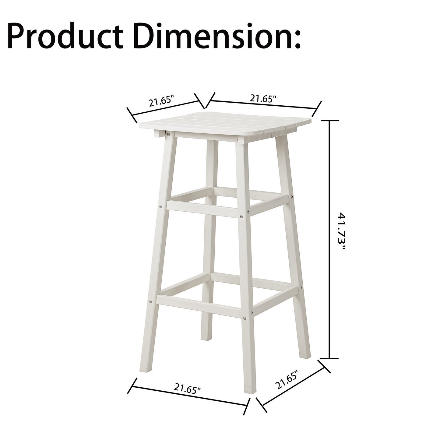 2 - Person 21.65'' L Outdoor Standing Height Table Set