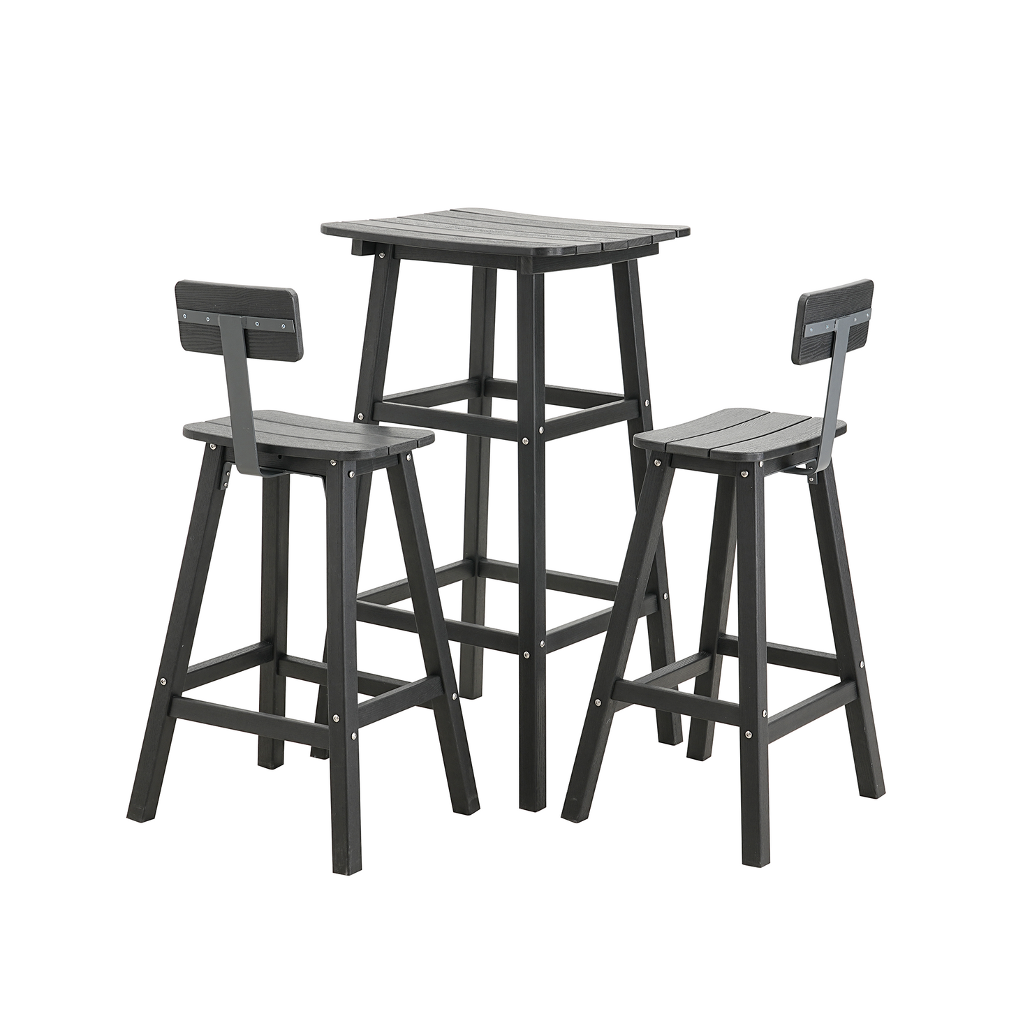 2 - Person 21.65'' L Outdoor Standing Height Table Set