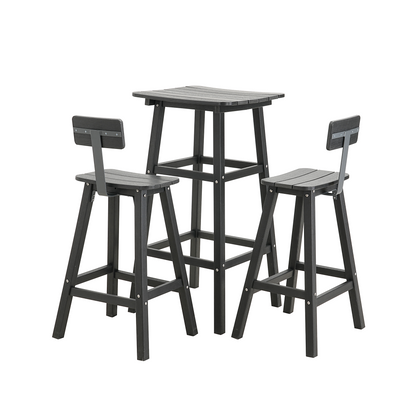 2 - Person 21.65'' L Outdoor Standing Height Table Set