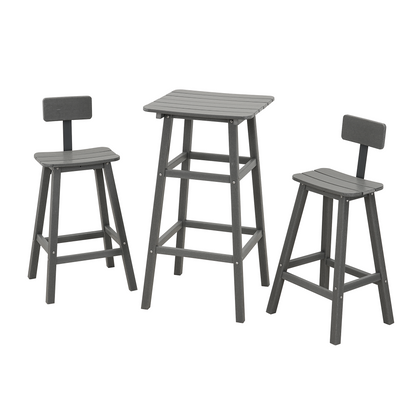 2 - Person 21.65'' L Outdoor Standing Height Table Set