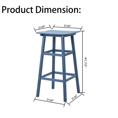 2 - Person 21.65'' L Outdoor Standing Height Table Set