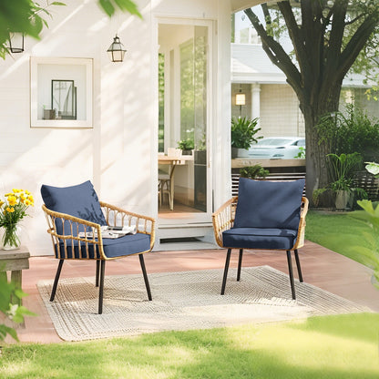 Waterproof Outdoor Cushion - Sunbrella Fabric Seat & Back Cushion, Weather Resistant