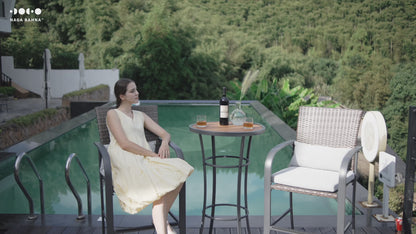 23.6'' L x 23.6'' W Outdoor Bar Table